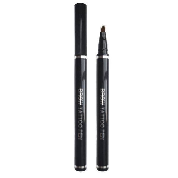 Essential Brow Tattoo Pen Dark Brun mit Micro-Fork-Spitze für natürlich definierte Augenbrauen.