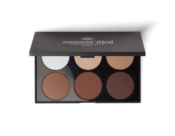 Contouring-Palette mit 6 cremigen Farbnuancen zum Modellieren und Definieren des Gesichts