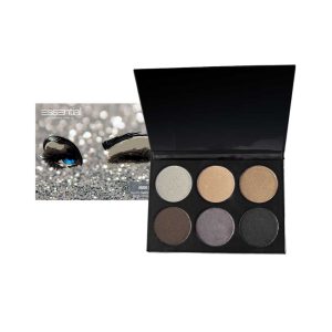 Lidschattenpalette mit 6 schimmernden Nude- und Metallictönen für vielseitige Augen-Make-ups