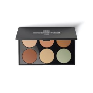 Palette mit 6 Farbtönen für Concealer, Korrektur und Highlighting zur Hautperfektionierung