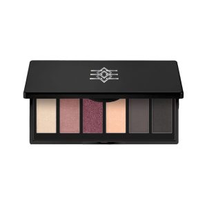 Make-up-Palette mit sanften, edlen Farbtönen in matten und schimmernden Texturen für vielseitige Looks